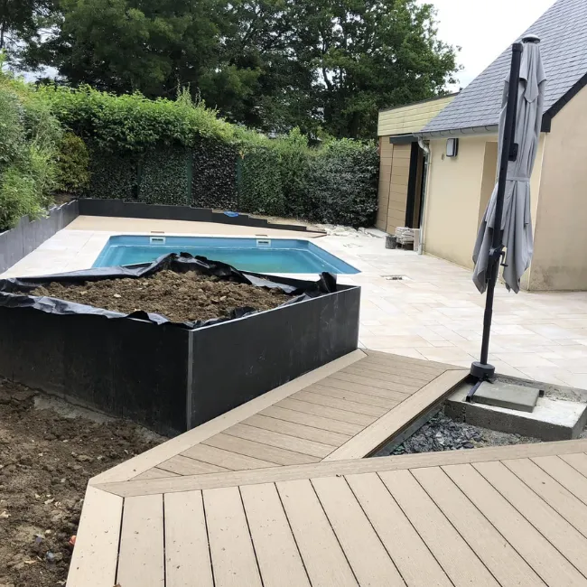 terrasse en bois laval